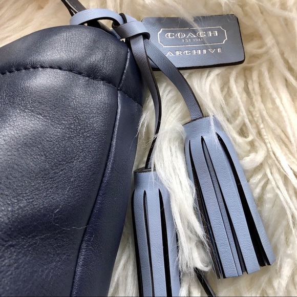 Coach Legacy Archival Two-Tone Leather Bucket Bag - Picture 2 of 8